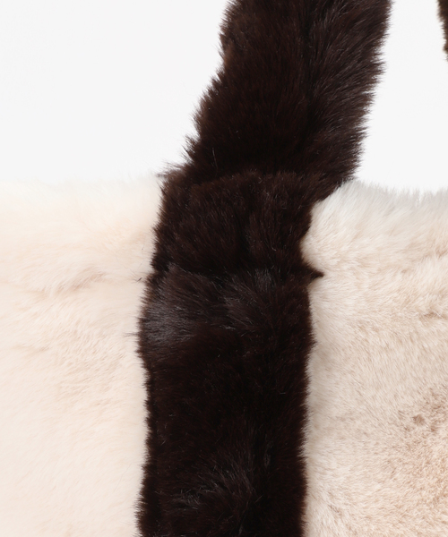 Spick & Span（スピックアンドスパン）の「Spick & Span ECO FUR TOTE / エコファートート（トートバッグ・レディース・レッド/ブラウン・FREE）」の18枚目の写真