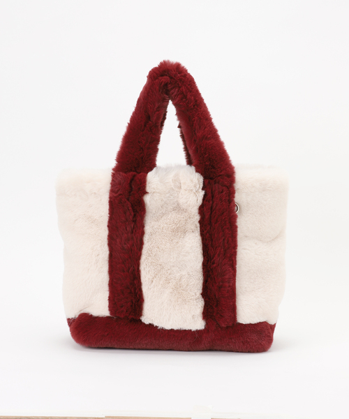 Spick & Span（スピックアンドスパン）の「Spick & Span ECO FUR TOTE / エコファートート（トートバッグ・レディース・レッド/ブラウン・FREE）」の19枚目の写真