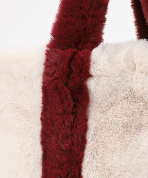 Spick & Span（スピックアンドスパン）の「Spick & Span ECO FUR TOTE / エコファートート（トートバッグ・レディース・レッド/ブラウン・FREE）」の20枚目の写真