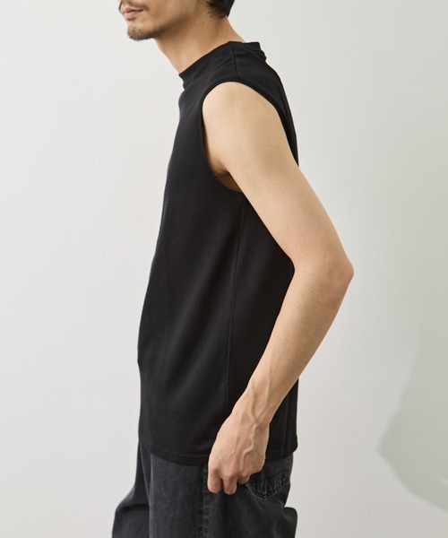marka(マーカ)の「【MARKAWARE/marka/マーカ】MESH SLEEVELESS TEE(タンクトップ・メンズ・ホワイト/ブラック・1/2)」の12枚目の写真