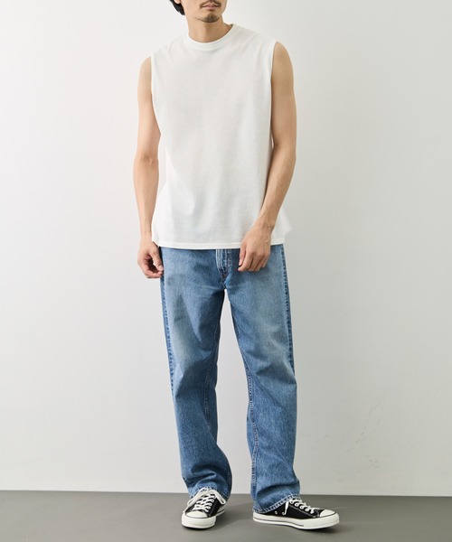 marka(マーカ)の「【MARKAWARE/marka/マーカ】MESH SLEEVELESS TEE(タンクトップ・メンズ・ホワイト/ブラック・1/2)」の6枚目の写真