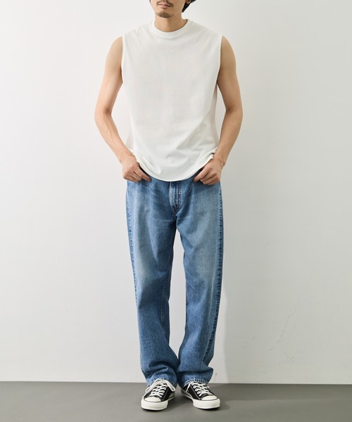 marka(マーカ)の「【MARKAWARE/marka/マーカ】MESH SLEEVELESS TEE(タンクトップ・メンズ・ホワイト/ブラック・1/2)」の5枚目の写真