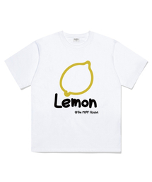 レモン MORF オーバーサイズ 半袖Tシャツ ホワイト