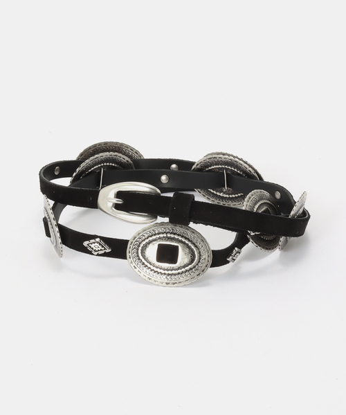 Deuxieme Classe(ドゥーズィエムクラス)の「【PUNTOVITA/プントヴィータ】CONCHO BELT BLACK(ベルト・レディース・ブラック・80)」の2枚目の写真