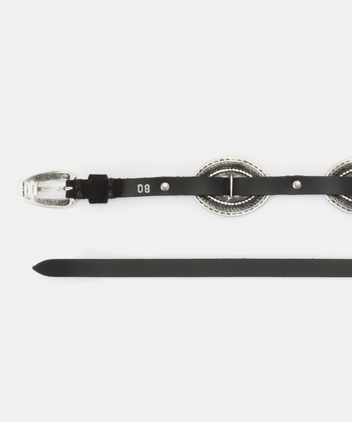 Deuxieme Classe(ドゥーズィエムクラス)の「【PUNTOVITA/プントヴィータ】CONCHO BELT BLACK(ベルト・レディース・ブラック・80)」の4枚目の写真