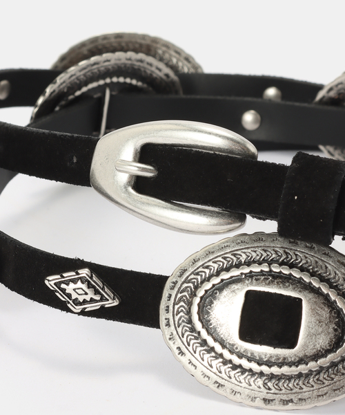 Deuxieme Classe(ドゥーズィエムクラス)の「【PUNTOVITA/プントヴィータ】CONCHO BELT BLACK(ベルト・レディース・ブラック・80)」の6枚目の写真
