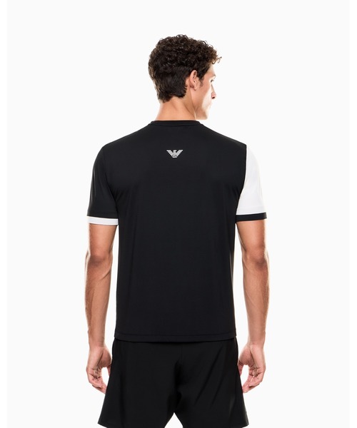 EMPORIO ARMANI EA7(エンポリオアルマーニイーエーセブン)の「【エンポリオ アルマーニ EA7】Tennis Pro クルーネックTシャツ VENTUS7テクニカルファブリック(Tシャツ/カットソー・メンズ・ブラック/ネイビー/グリーン/ライトグレー・MEDIUM/LARGE/XX-LARGE/SMALL)」の7枚目の写真