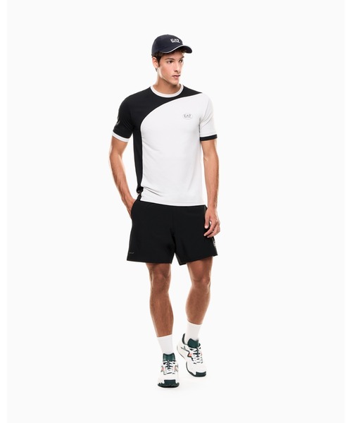 EMPORIO ARMANI EA7(エンポリオアルマーニイーエーセブン)の「【エンポリオ アルマーニ EA7】Tennis Pro クルーネックTシャツ VENTUS7テクニカルファブリック(Tシャツ/カットソー・メンズ・ブラック/ネイビー/グリーン/ライトグレー・MEDIUM/LARGE/XX-LARGE/SMALL)」の20枚目の写真