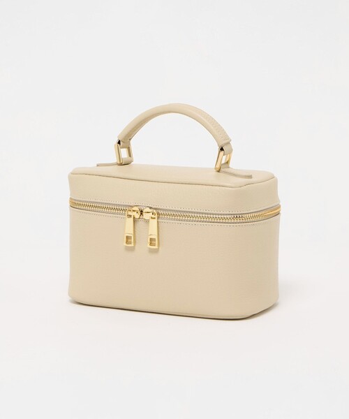 green label relaxing(グリーンレーベルリラクシング)の「<PRATO MADE IN ITALY> バニティバッグ(ショルダーバッグ・レディース・ベージュ/ブラック・FREE)」の20枚目の写真