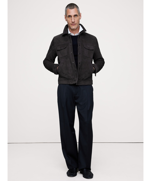 Banana Republic(バナナリパブリック)の「スエード トラッカージャケット(その他アウター・メンズ・ブラウン・S/M/L/XL)」の3枚目の写真