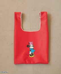 【MICKEY(ミッキー)/別注】配色パイピング レザーライクショッパーバッグ