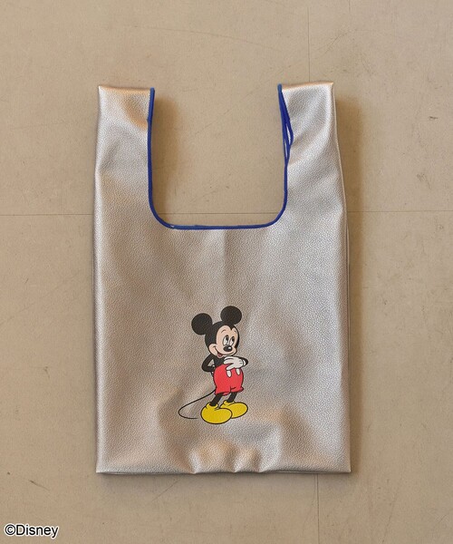coen(コーエン)の「【MICKEY(ミッキー)/別注】配色パイピング レザーライクショッパーバッグ(ハンドバッグ・レディース・その他1/ブラック/レッド/シルバー/その他2/その他3・FREE)」の1枚目の写真