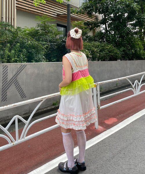 HELLO.SANFRANCISCO(ハローサンフランシスコ)の「【HELLO.SANFRANCISCO/ハローサンフランシスコ】プリントロゴチュールキャミビスチェ(タンクトップ・レディース・ピンク/グレー/アイボリー・ONE SIZE)」の21枚目の写真