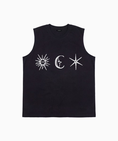 SAINTPAIN(セイントペイン)の「SPエアコットンフォーチュンスリーブレスブラック(Tシャツ/カットソー・レディース・その他・MEDIUM/LARGE)」の1枚目の写真