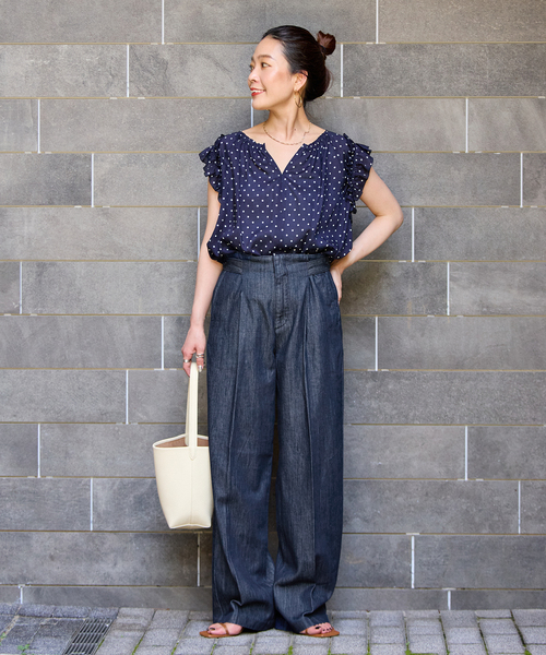 B.C STOCK(ベーセーストック)の「ウォッシャブル / DU JOUR / デュ ジュール MODERN SLACKS JEAN(デニムパンツ・レディース・ブラック系その他/ネイビー・36/38)」の10枚目の写真
