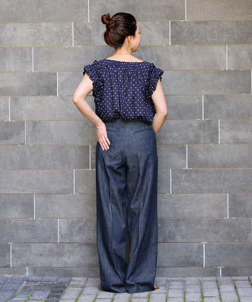B.C STOCK(ベーセーストック)の「ウォッシャブル / DU JOUR / デュ ジュール MODERN SLACKS JEAN(デニムパンツ・レディース・ブラック系その他/ネイビー・36/38)」の12枚目の写真