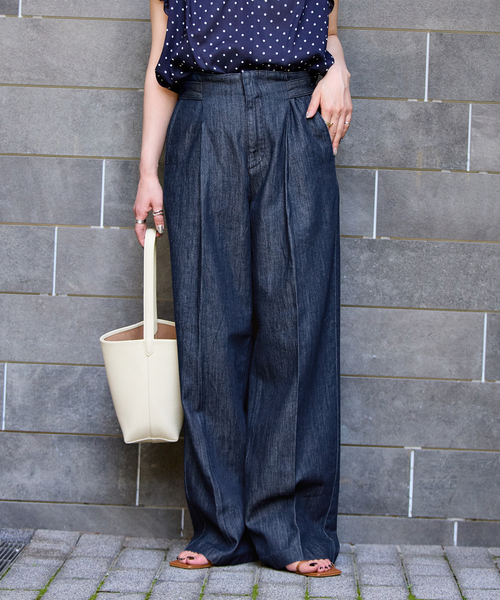 B.C STOCK(ベーセーストック)の「ウォッシャブル / DU JOUR / デュ ジュール MODERN SLACKS JEAN(デニムパンツ・レディース・ブラック系その他/ネイビー・36/38)」の13枚目の写真