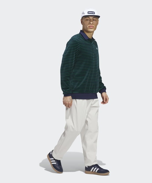 adidas(アディダス)の「オリジナルスゴルフ Originalsベロア 長袖 ポロシャツ【adidas Golf/アディダスゴルフ】(スウェット・メンズ・ネイビー・X-LARGE/SMALL/LARGE/MEDIUM/XX-LARGE/3XL)」の12枚目の写真