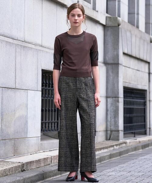 DRESSTERIOR(ドレステリア)の「【セットアップ可】ループグレンチェックワイドパンツ(その他パンツ・レディース・ブラック系1・38/36/34/40)」の10枚目の写真