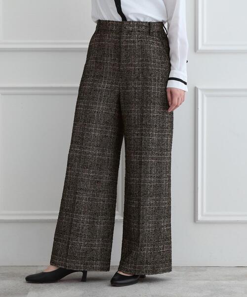 DRESSTERIOR(ドレステリア)の「【セットアップ可】ループグレンチェックワイドパンツ(その他パンツ・レディース・ブラック系1・38/36/34/40)」の7枚目の写真