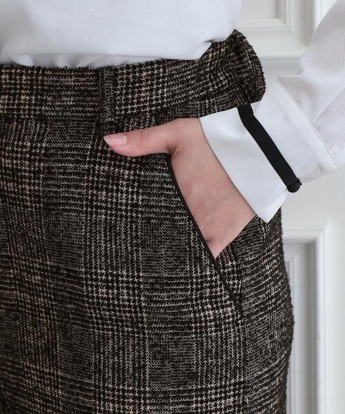 DRESSTERIOR(ドレステリア)の「【セットアップ可】ループグレンチェックワイドパンツ(その他パンツ・レディース・ブラック系1・38/36/34/40)」の20枚目の写真