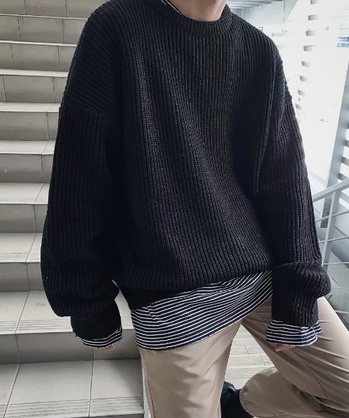 Мясная вязаная майка — mens knit топы с четким рисунком