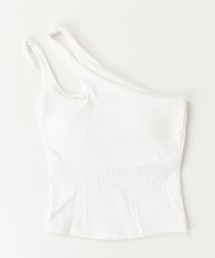 カップ付き ワンショルダーカットソー 夏物 夏服