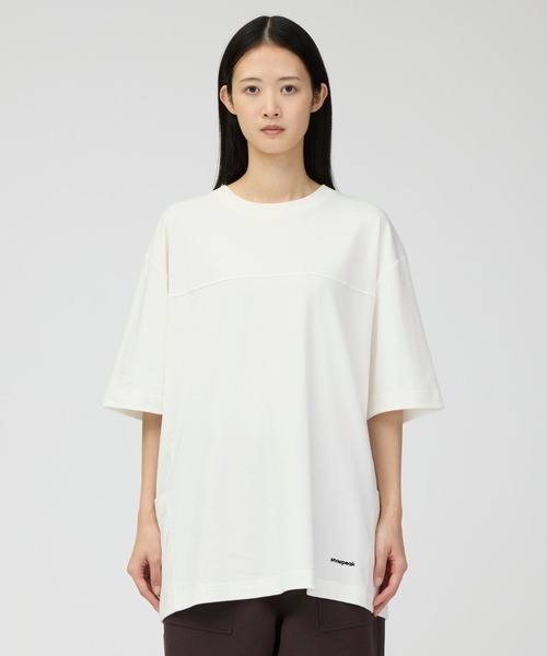 Snow Peak(スノーピーク)の「Snow Peak / Stain Repellent Pullover 防汚加工プルオーバー 半袖Tシャツ(Tシャツ/カットソー・メンズ・オフホワイト/ブラック・XL/L/M/S)」の2枚目の写真