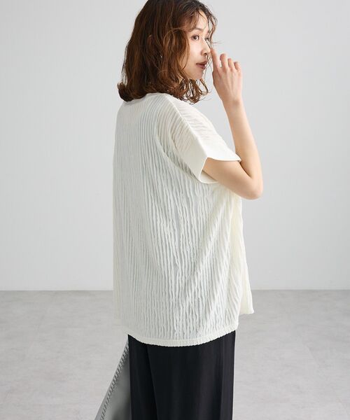 Green Parks(グリーンパークス)の「表面感カットフリルフレンチプルオーバー(Tシャツ/カットソー・レディース・オレンジ/ブラック/ホワイト系その他2/カーキ・FREE)」の20枚目の写真