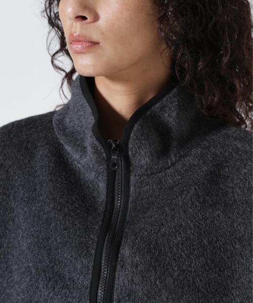 YENN(イエン)の「YENN(イエン)SHAGGY HALF ZIP JK(ブルゾン・レディース・チャコールグレー/ベージュ・F)」の16枚目の写真