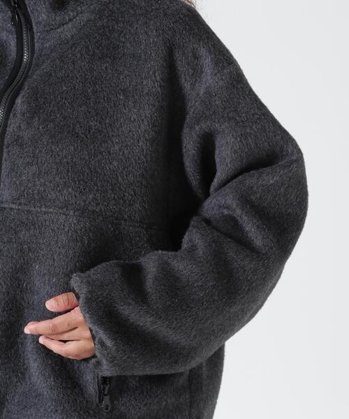 YENN(イエン)の「YENN(イエン)SHAGGY HALF ZIP JK(ブルゾン・レディース・チャコールグレー/ベージュ・F)」の17枚目の写真
