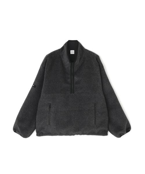 YENN(イエン)の「YENN(イエン)SHAGGY HALF ZIP JK(ブルゾン・レディース・チャコールグレー/ベージュ・F)」の4枚目の写真