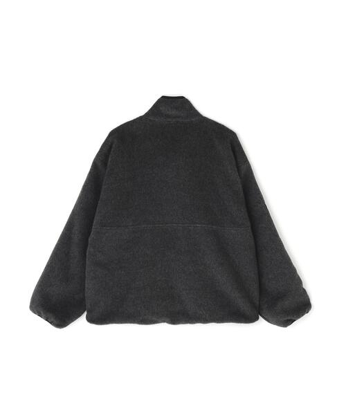 YENN(イエン)の「YENN(イエン)SHAGGY HALF ZIP JK(ブルゾン・レディース・チャコールグレー/ベージュ・F)」の5枚目の写真