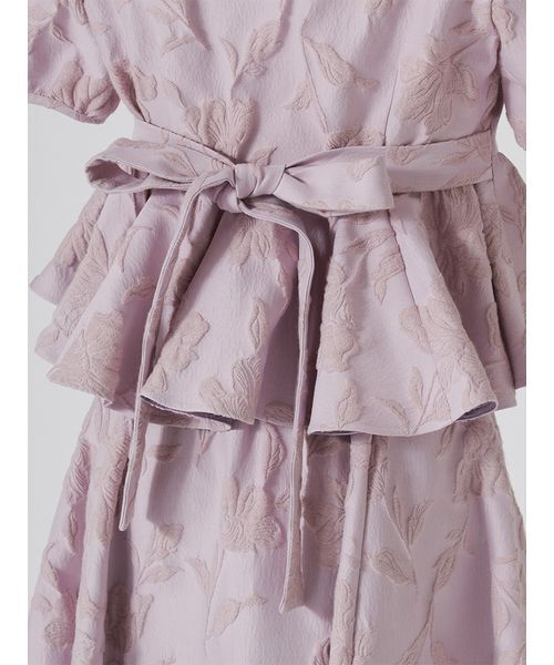 SNIDEL(スナイデル)の「ジャガードペプラムブラウス(シャツ/ブラウス・レディース・ブラック/ラベンダー/オフホワイト・F)」の11枚目の写真