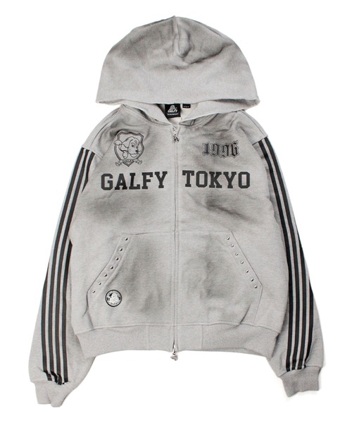 GALFY(ガルフィー)の「GALFY-全力汚し部SWTパーカー(パーカー・メンズ・ブラック/グレー/ピンク・XL/L)」の20枚目の写真