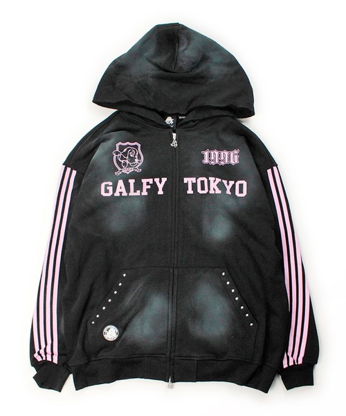 GALFY(ガルフィー)の「GALFY-全力汚し部SWTパーカー(パーカー・メンズ・ブラック/グレー/ピンク・XL/L)」の22枚目の写真