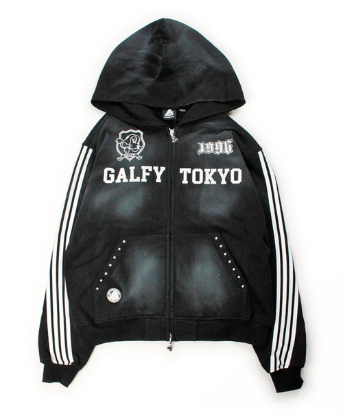 GALFY(ガルフィー)の「GALFY-全力汚し部SWTパーカー(パーカー・メンズ・ブラック/グレー/ピンク・XL/L)」の18枚目の写真