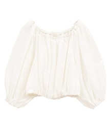 CLANE/クラネ/VOLUME SLEEVE CROPPED BLOUSE