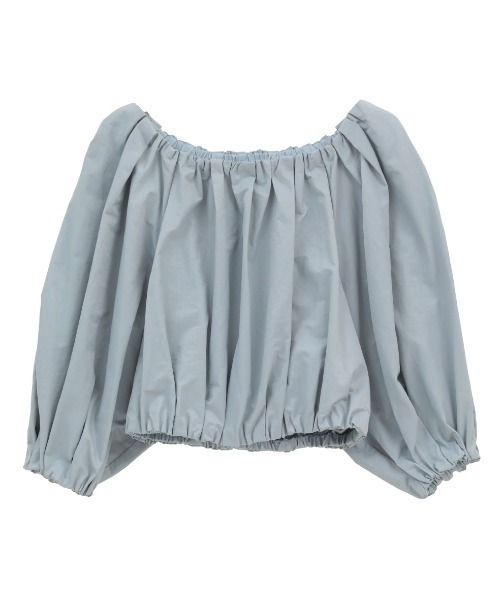 CLANE(クラネ)の「CLANE/クラネ/VOLUME SLEEVE CROPPED BLOUSE(Tシャツ/カットソー・レディース・ブラウン/その他18/ホワイト・1)」の3枚目の写真