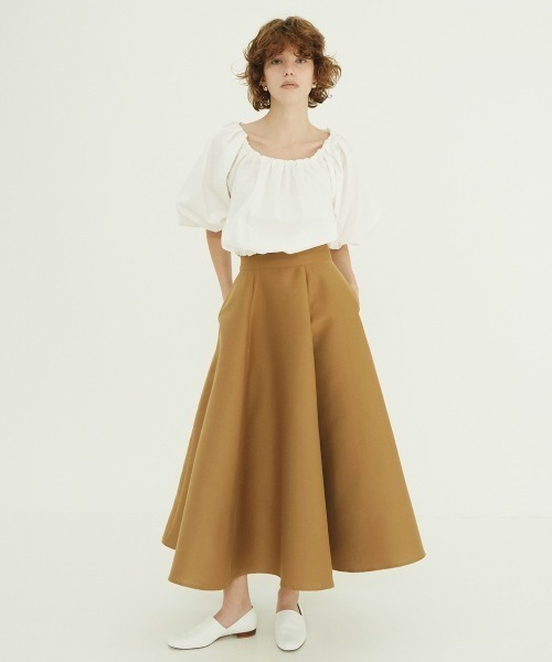 CLANE(クラネ)の「CLANE/クラネ/VOLUME SLEEVE CROPPED BLOUSE(Tシャツ/カットソー・レディース・ブラウン/その他18/ホワイト・1)」の11枚目の写真