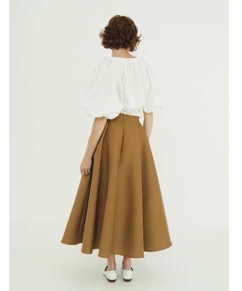CLANE(クラネ)の「CLANE/クラネ/VOLUME SLEEVE CROPPED BLOUSE(Tシャツ/カットソー・レディース・ブラウン/その他18/ホワイト・1)」の13枚目の写真