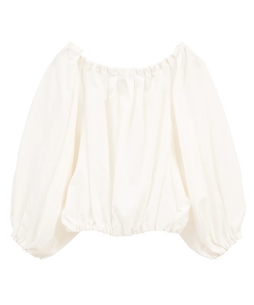 CLANE(クラネ)の「CLANE/クラネ/VOLUME SLEEVE CROPPED BLOUSE(Tシャツ/カットソー・レディース・ブラウン/その他18/ホワイト・1)」の16枚目の写真