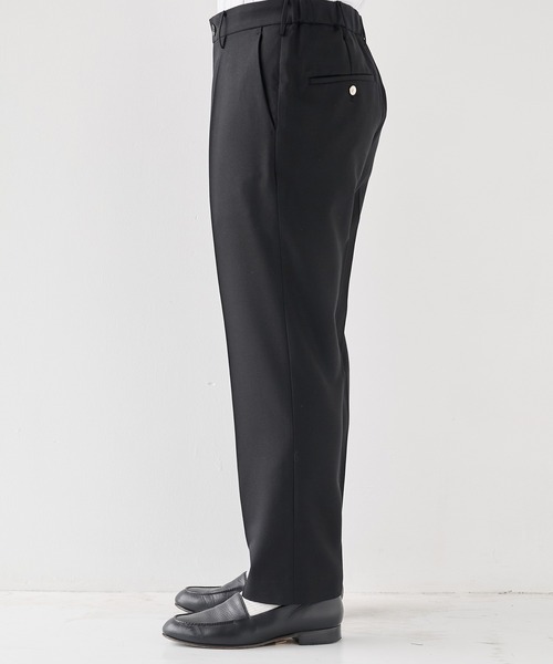 STUDIOUS（ステュディオス）の「【STUDIOUS】Woolycupra Pegtop Slacks（スラックス・メンズ・ブラック/ブラウン・1/2/3）」の8枚目の写真