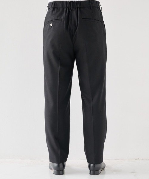 STUDIOUS（ステュディオス）の「【STUDIOUS】Woolycupra Pegtop Slacks（スラックス・メンズ・ブラック/ブラウン・1/2/3）」の9枚目の写真