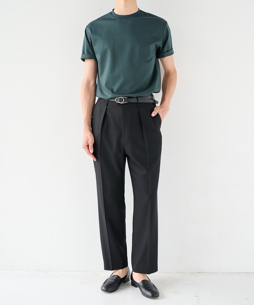 STUDIOUS（ステュディオス）の「【STUDIOUS】Woolycupra Pegtop Slacks（スラックス・メンズ・ブラック/ブラウン・1/2/3）」の11枚目の写真