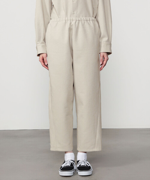 Bshop(ビショップ)の「DANTON | カルゼ イージーショーツ WOMEN(その他パンツ・レディース・グレイッシュベージュ/ブラック・36)」の10枚目の写真