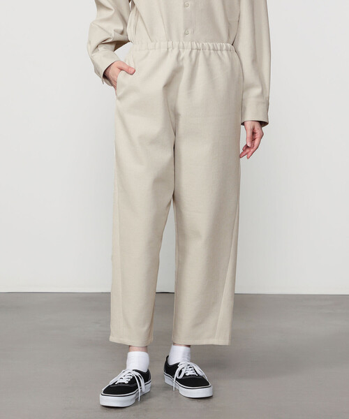 Bshop(ビショップ)の「DANTON | カルゼ イージーショーツ WOMEN(その他パンツ・レディース・グレイッシュベージュ/ブラック・36)」の13枚目の写真