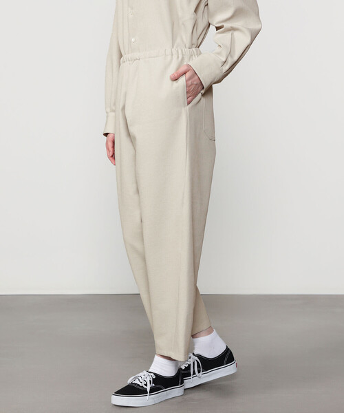 Bshop(ビショップ)の「DANTON | カルゼ イージーショーツ WOMEN(その他パンツ・レディース・グレイッシュベージュ/ブラック・36)」の14枚目の写真