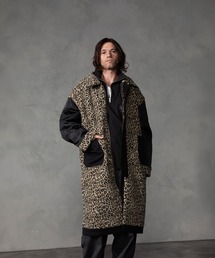 THE MILES（ザ マイルズ）の「REVI CAST MADE レビキャストメイド Leopard Boa Combination Long Coat（ダウンジャケット/コート）」
