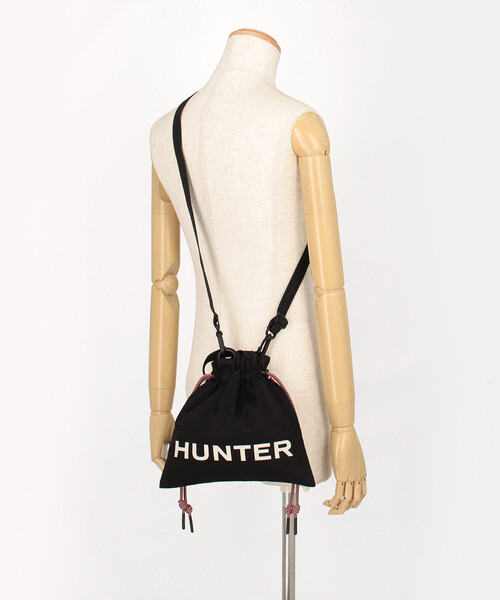 HUNTER(ハンター)の「HUNTER/ハンター 限定展開 EASY CANVAS DRAWSTRING MINI TOTE トートバッグ(トートバッグ・メンズ・ブラック/ホワイト・ONE SIZE)」の14枚目の写真